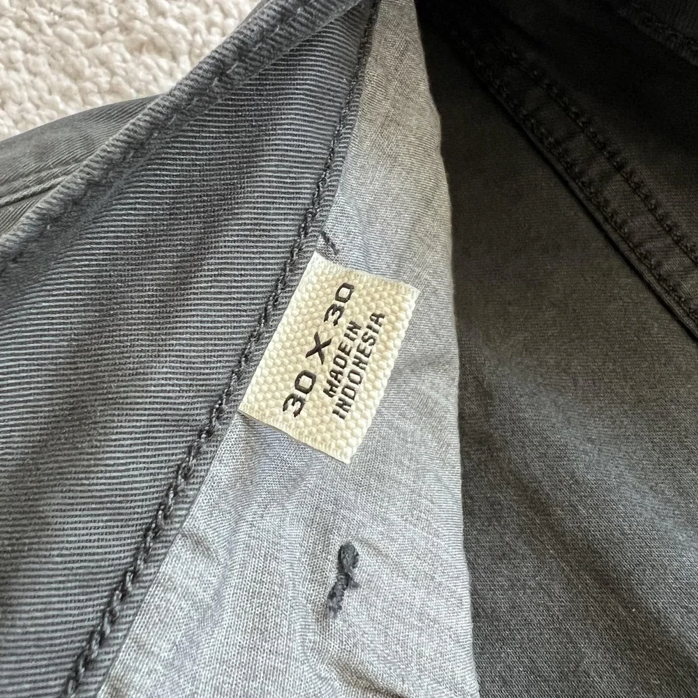 Flint And Tinder Pants Mens 30x30 Gray Slim Tapered Chino Stretch Casual